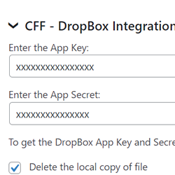 DropBox Add-On