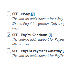 Enabling addon