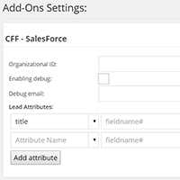 Add-on settings