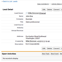 SalesForce lead