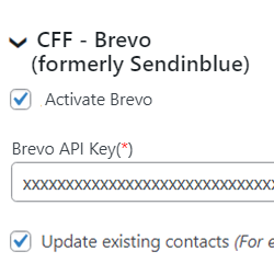 Brevo Contact Add-On