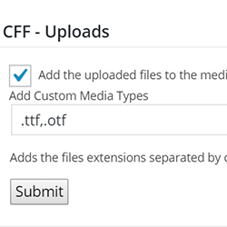 Upload Files Add-On