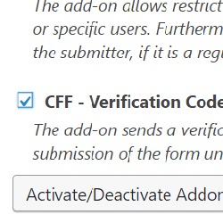 Enabling addon