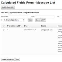 Messages List
